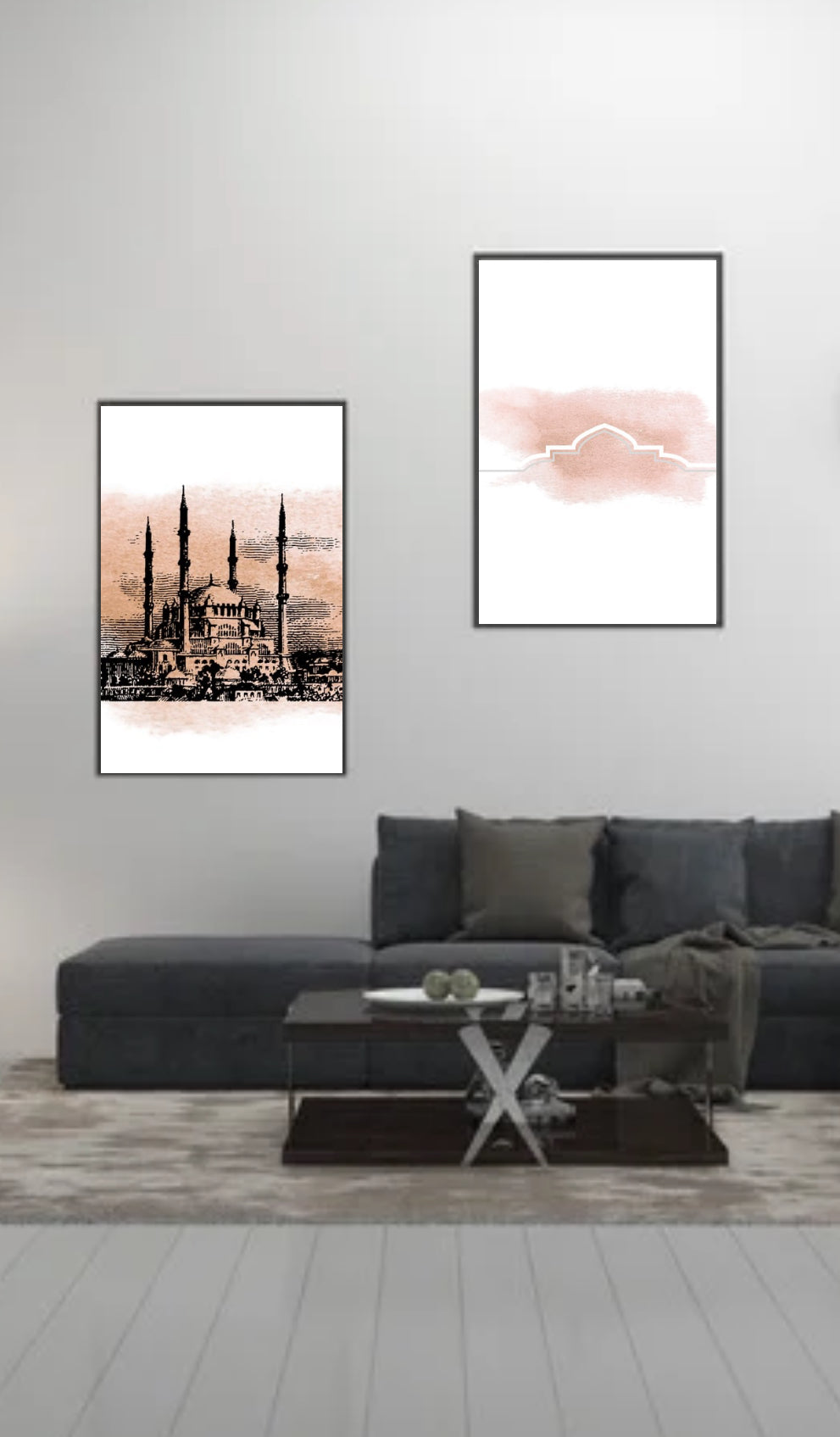 Islam - Bild mit 2 teilen (Moschee)