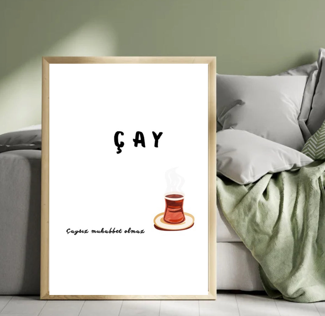 Çaysız muhabbet olmaz.(Ohne Tee kein Gespräch.) Bild