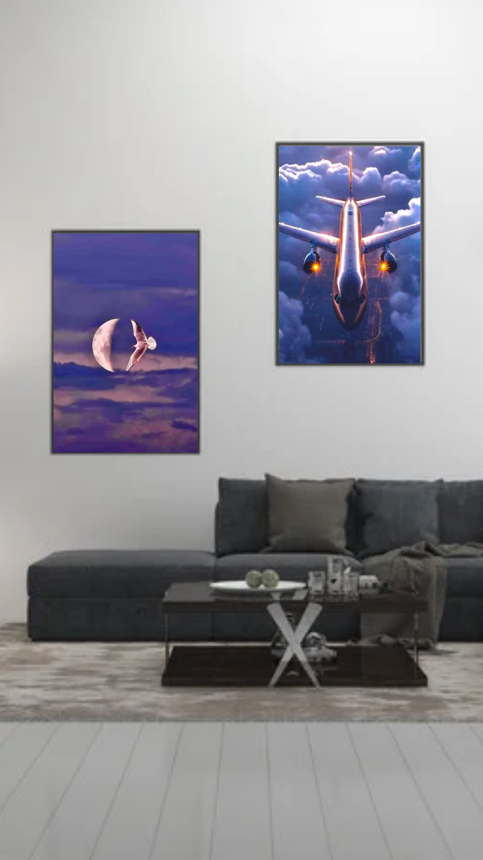 Ästhetisches Bild Set mit 2 teilen